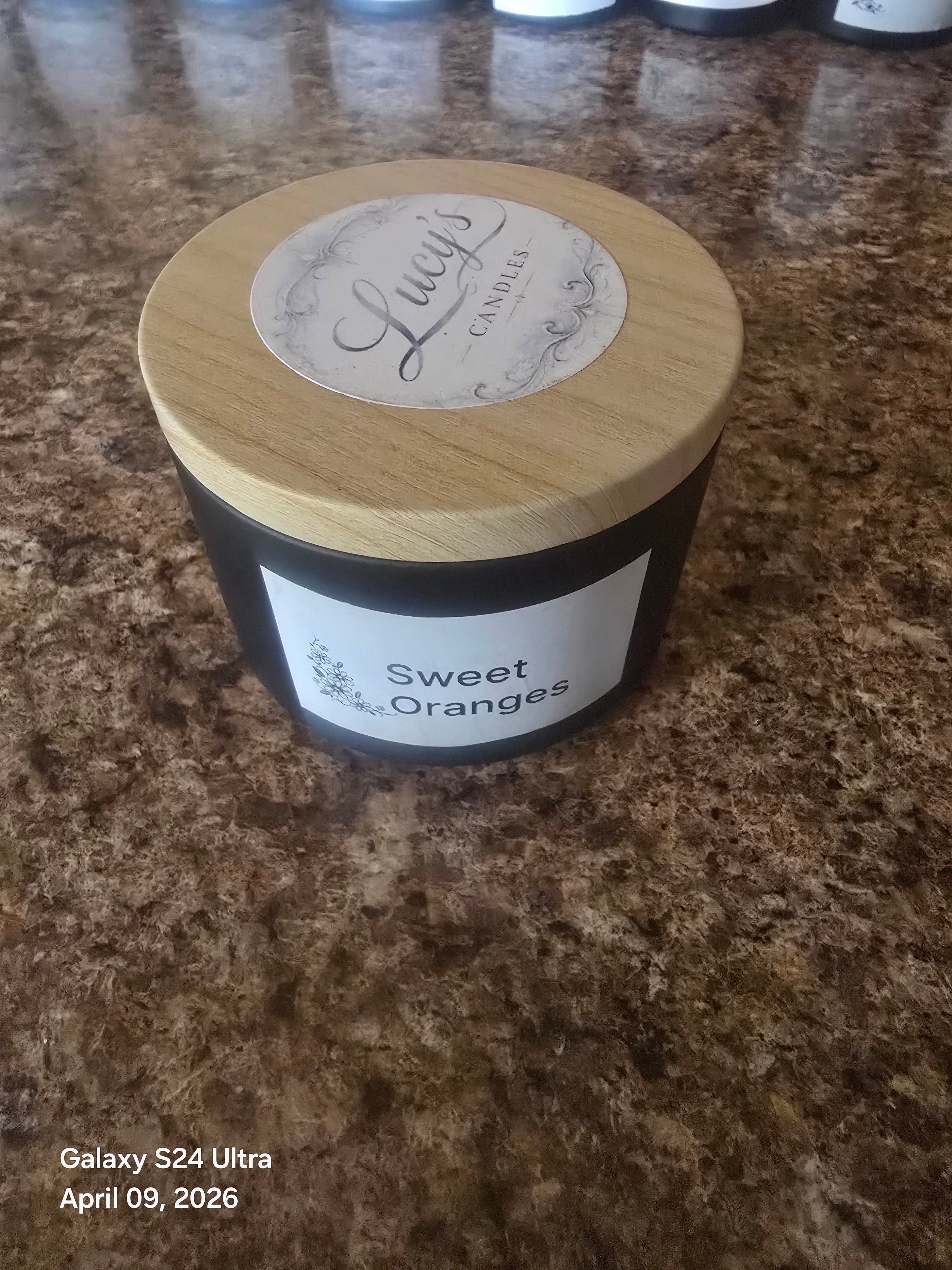 Sweet oranges candle large tin 8oz